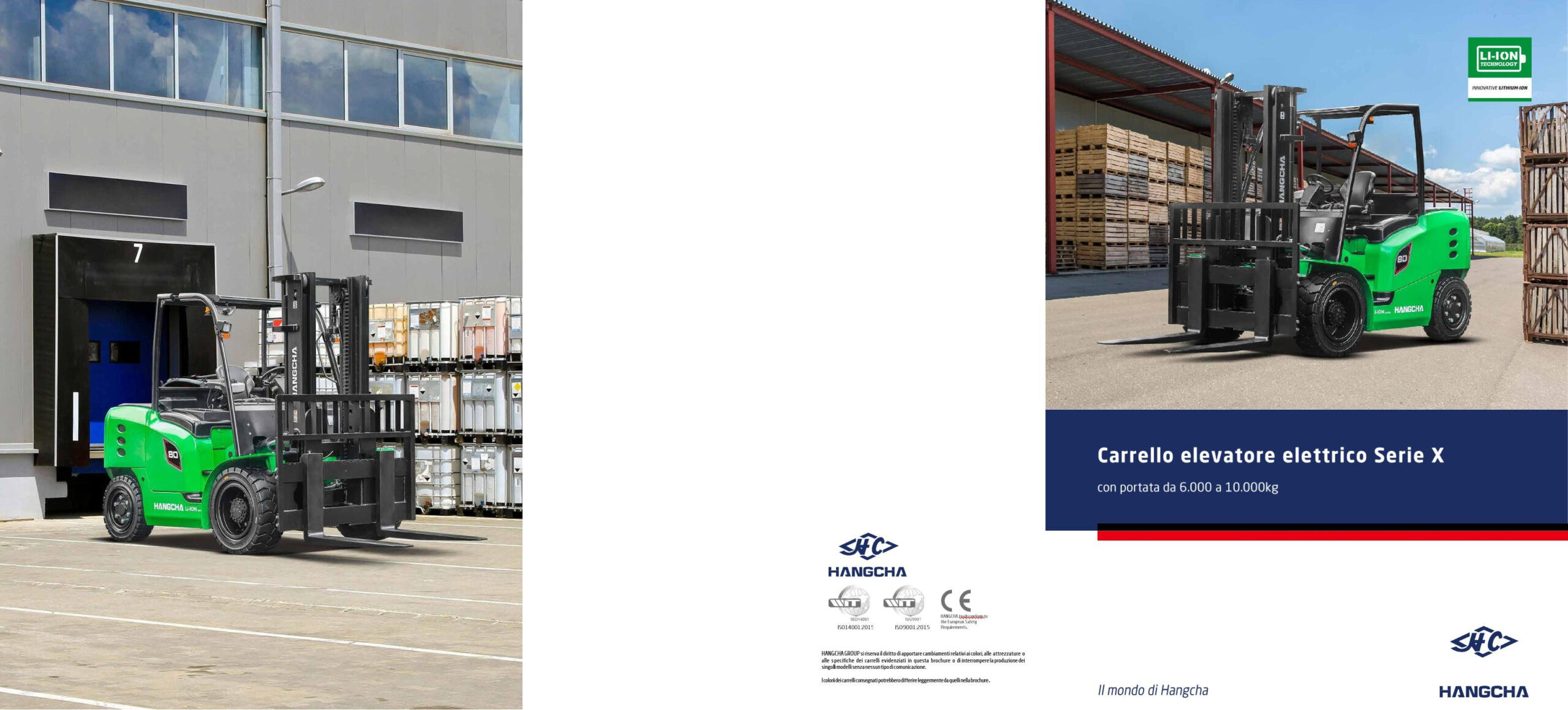 Hangcha CPD 60-100 (frontale elettrico Serie X 4 ruote) Scheda tecnica 1